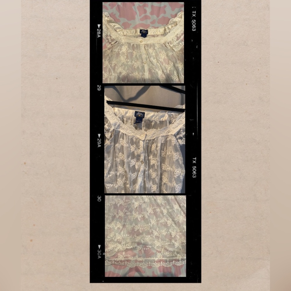 SOLD vintage lace blouse